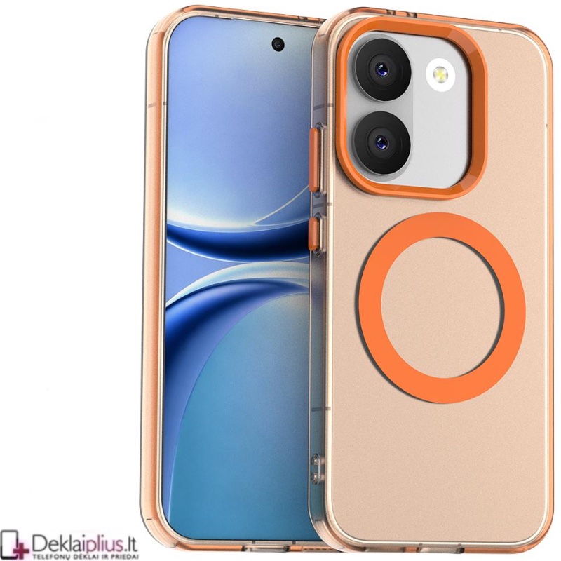 Smūgiams atsparus dėklas su magsafe - oranžinis (Xiaomi Poco X8 Pro) Smūgiams atsparus dėklas su magsafe - oranžinis (Xiaomi Poco X8 Pro)